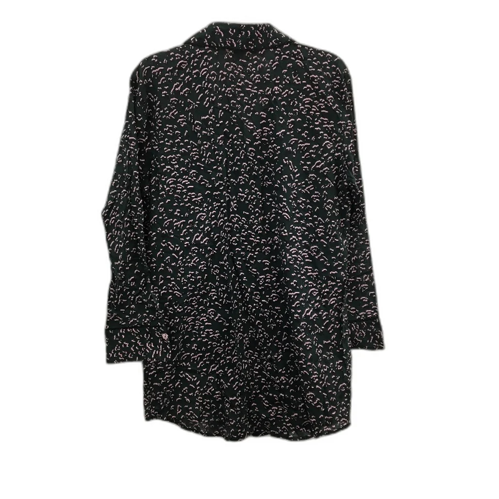 Victorias Secret Green Animal Print Cotton L/S Sleep Shirt Ladies Size M NEW - Image 2