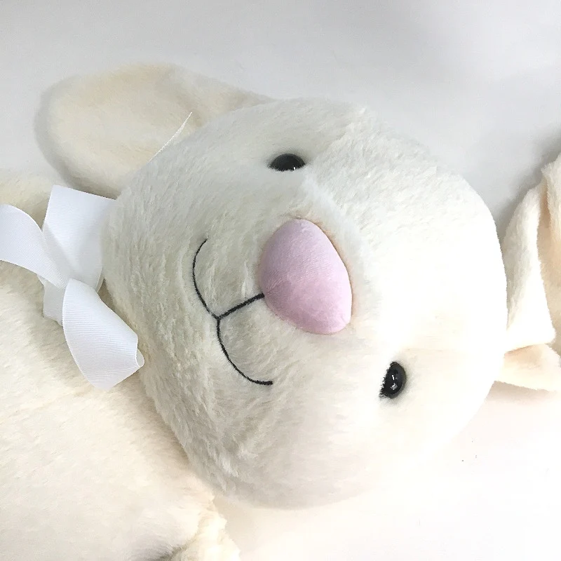 Long Eared & Creamy Fur Easter Giant Bunny Soft & Huggable 80cm Plush Toy NEW - Image 4