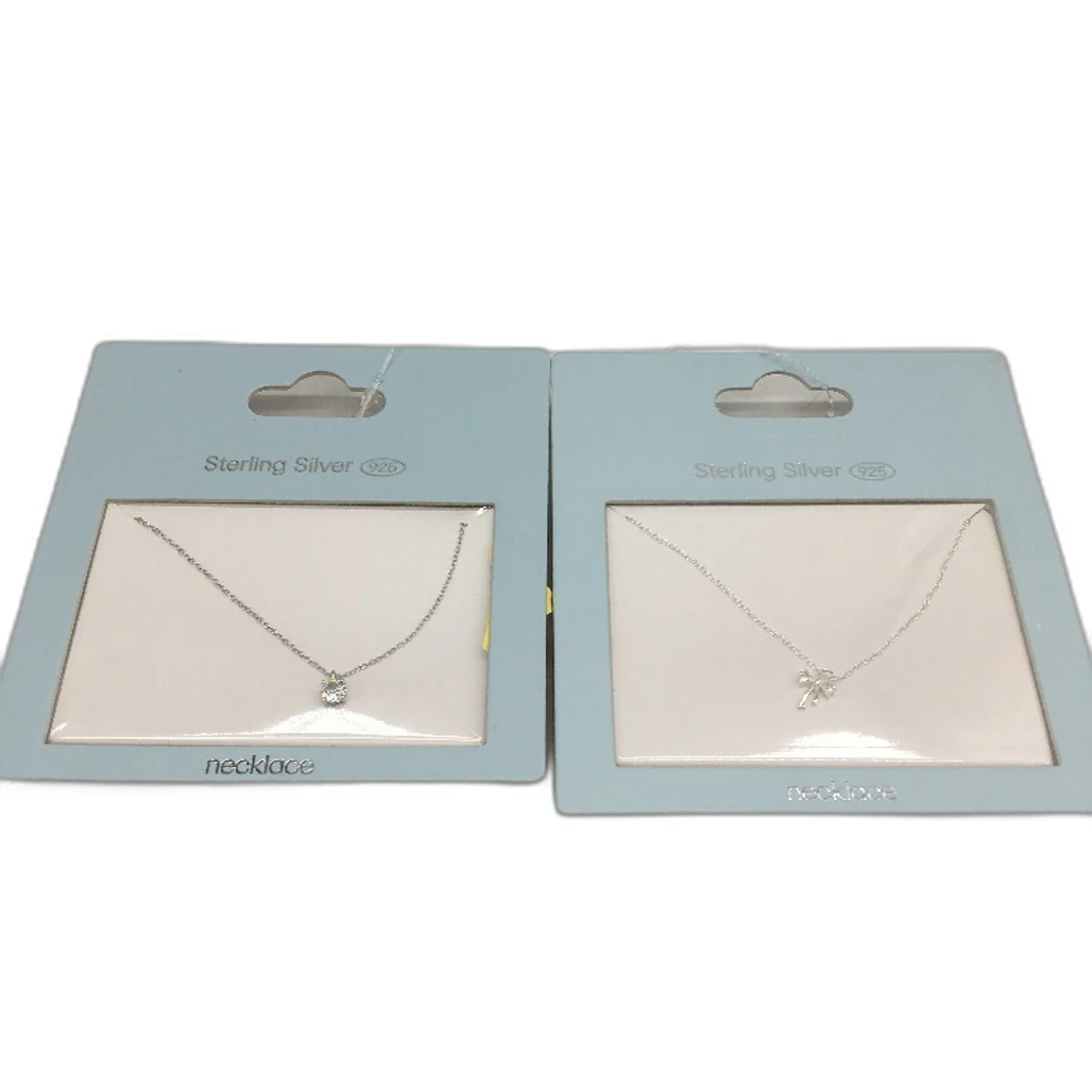 BULK PACK Jewellery 6 Piece Sterling Silver 925 & Cubic Zirconia Necklaces NEW - Image 2