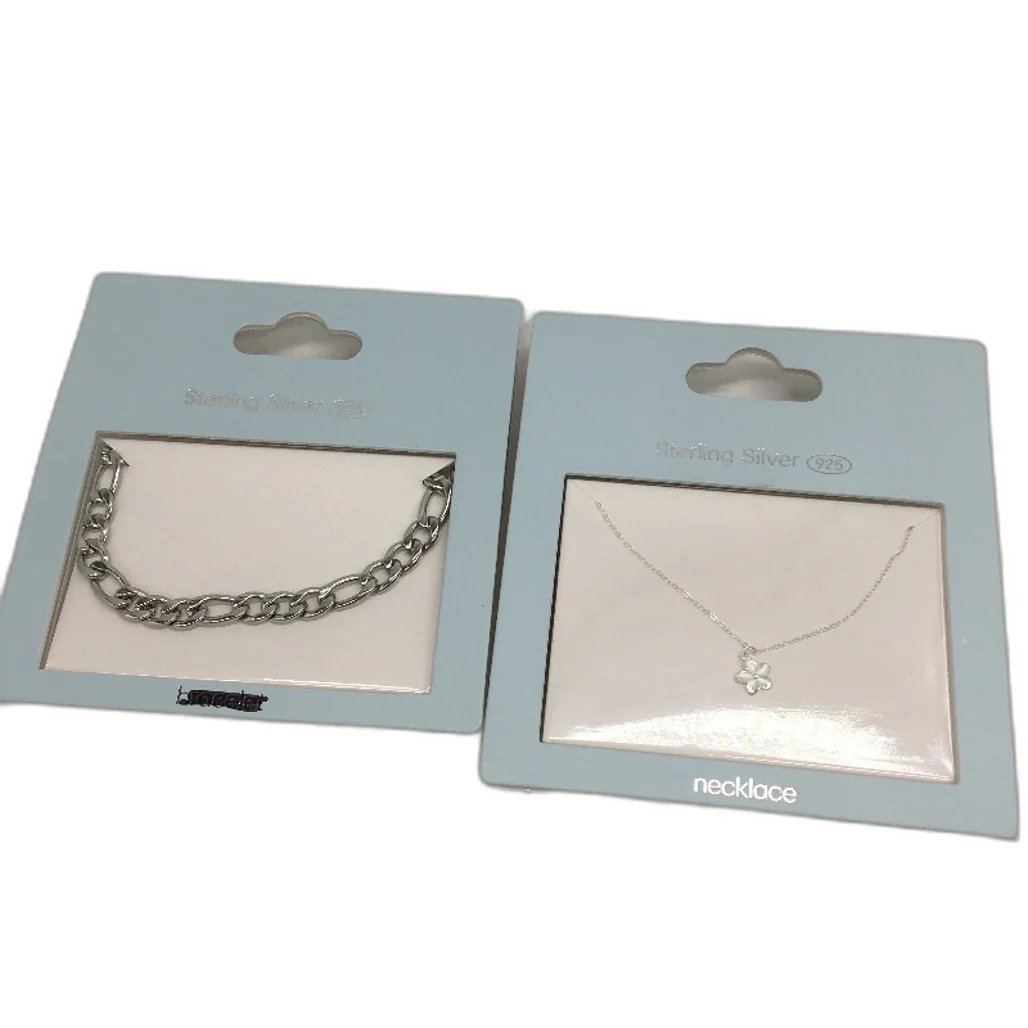 BULK PACK 8 Piece Necklace & Bracelet Sterling Silver 925 Jewellery Pack NEW - Image 5