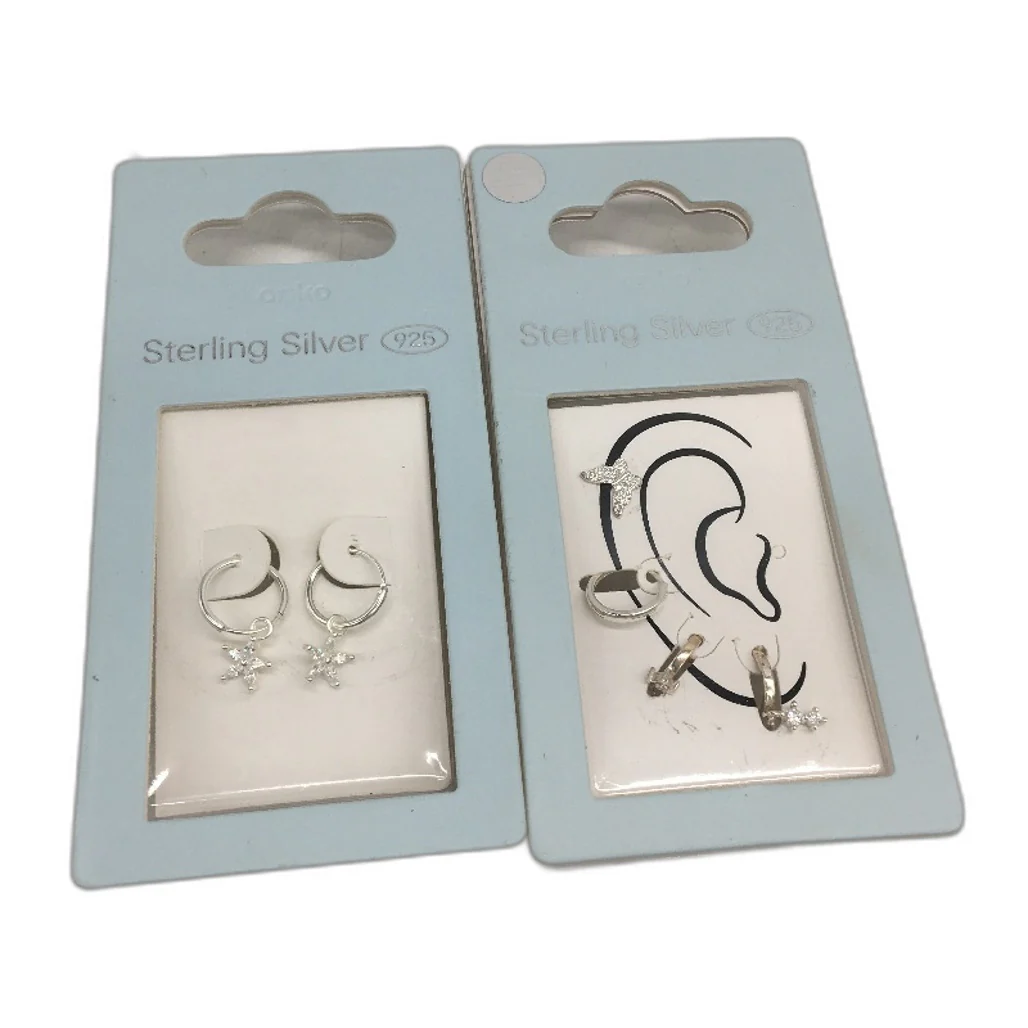 BULK PACK 8Pce Sterling Silver 925 Earring & Surgical Steel Body Jewellery NEW - Image 2