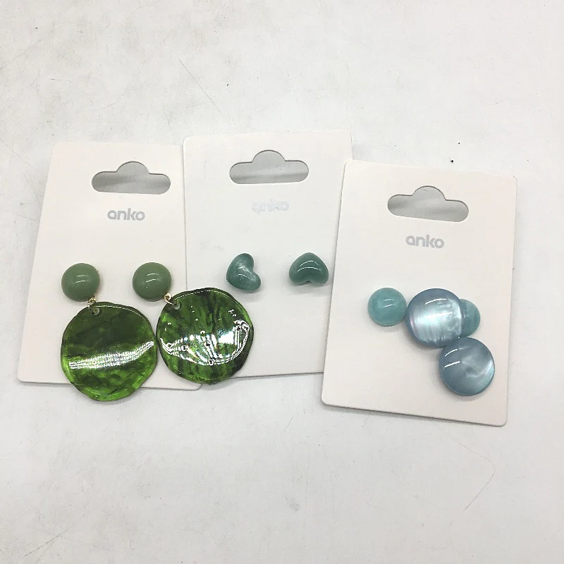 BULK PACK 8 Piece Green & Blue Tone Themed Assorted Fashion Jewellery Pack NEW - Image 2