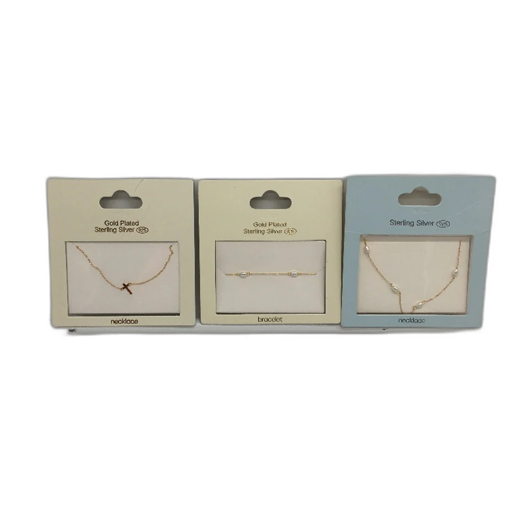Sterling Silver 925 Gold Plated Necklace Bracelet & Earring 8Piece Jewellery NEW - Image 4
