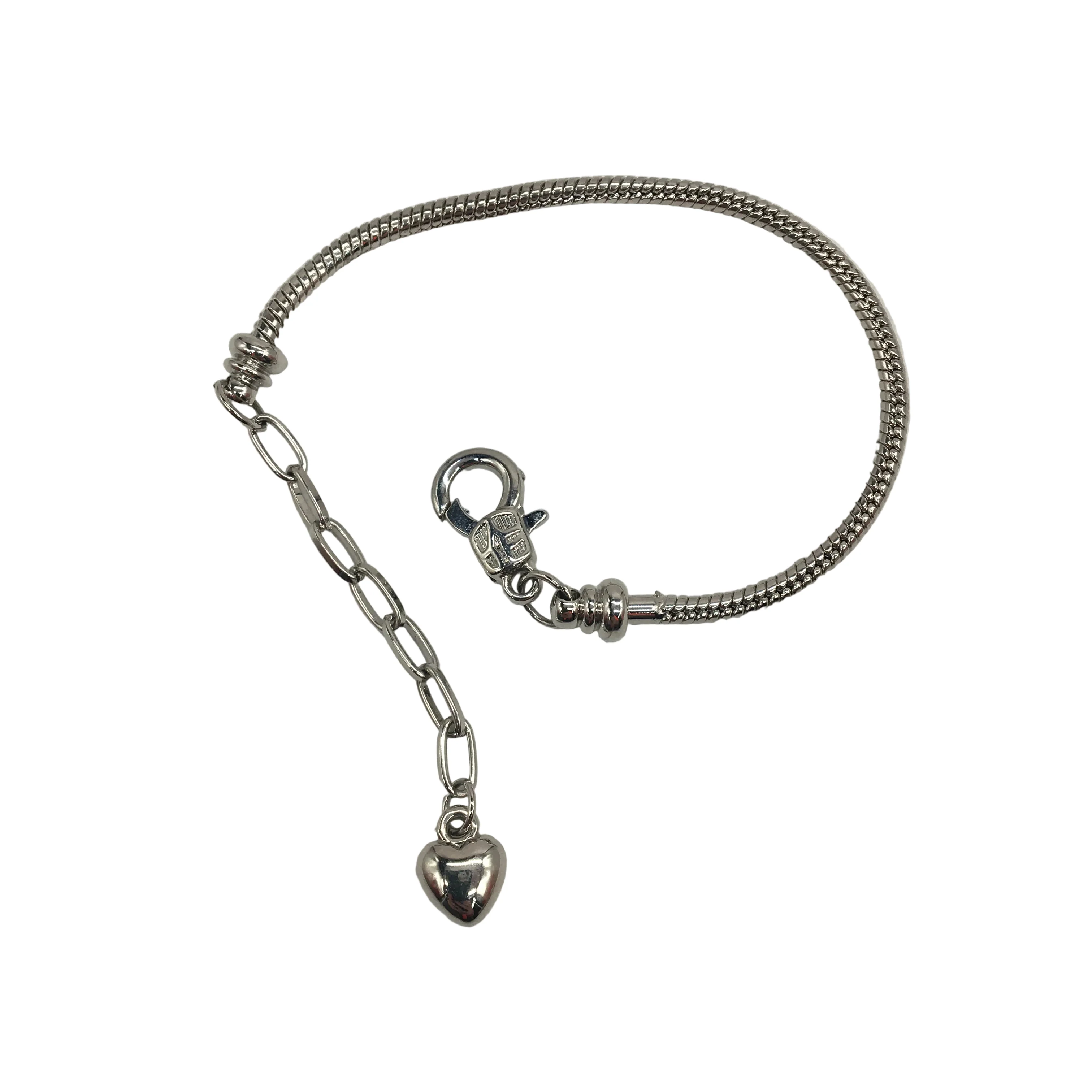 Adjustable 15-19cm Silver Charm Bracelet With 60 Various Swappable Charms NEW - Image 2