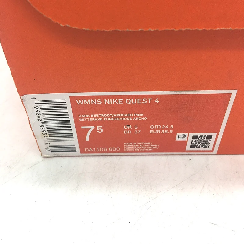 NIKE Quest 4 Burgandy Pointed Heel Running Sneakers Ladies Size US7.5 EU38.5 NEW - Image 7
