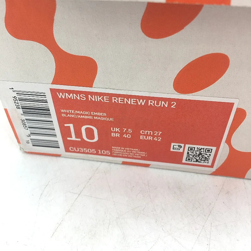 NIKE Renew Run 2 Running Sneakers Pink & White Ladies Size US 10 EU 42 NEW - Image 6