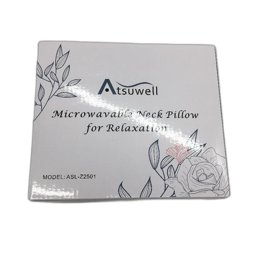 Atsuwell Neck Warmer Microwavable Heating Pad Blue With White Stars NEW - Image 4