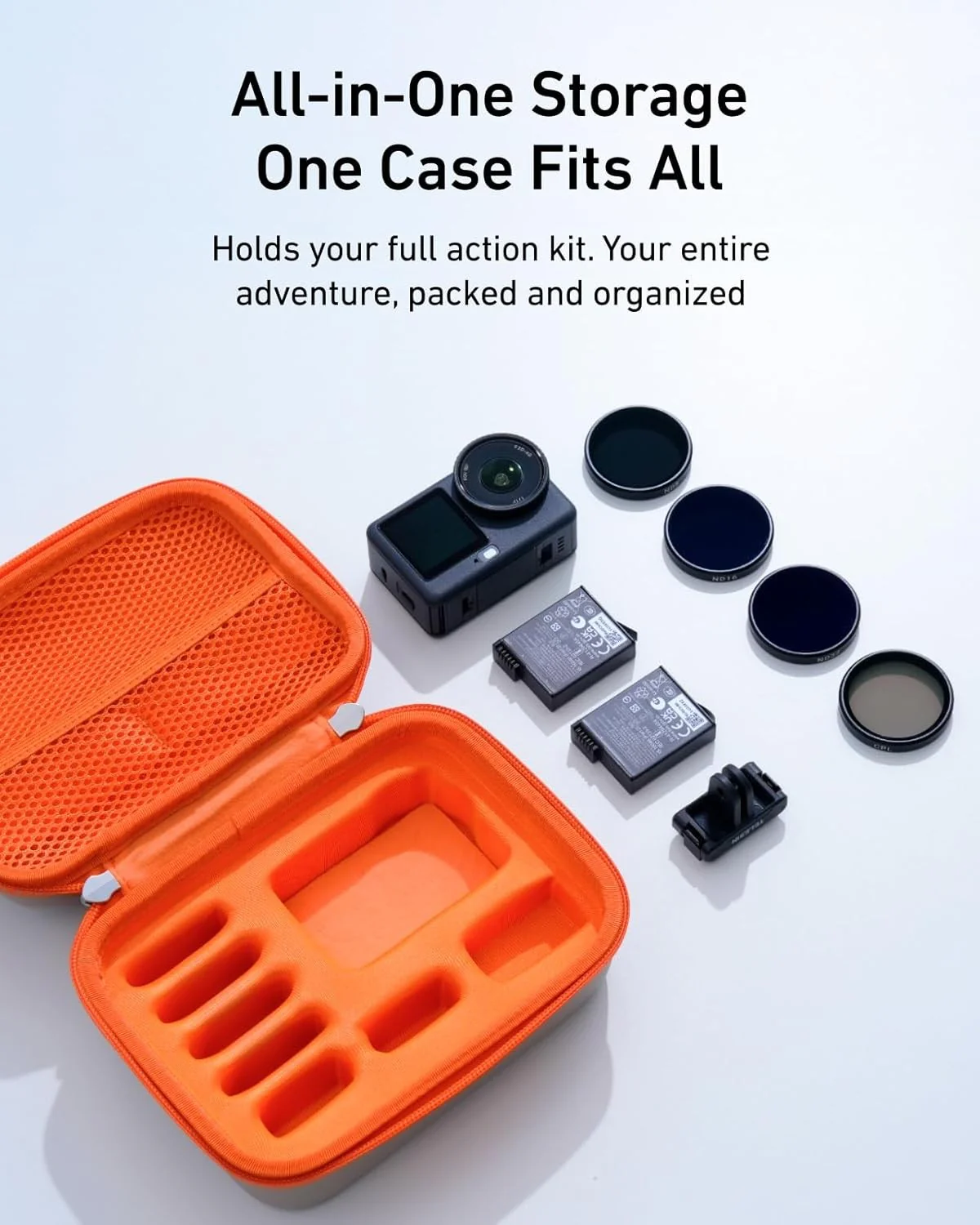 TELESIN Waterproof Hard Carrying Case for DJI Osmo Action Camera Accessories NEW - Image 4