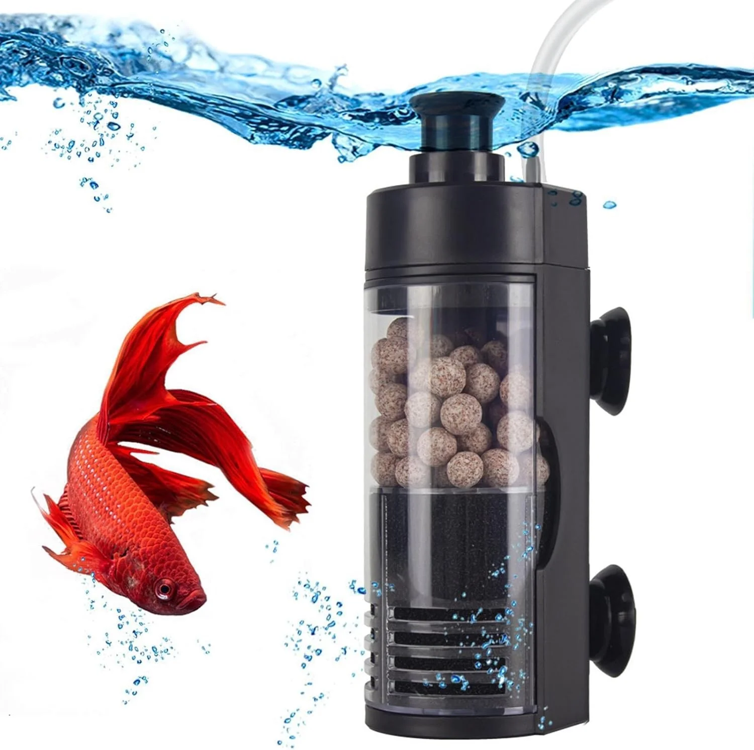 Hanging Internal Fish Tank Filter GY-9-L Black Submersible Oxygen Pump 5W NEW - Image 9