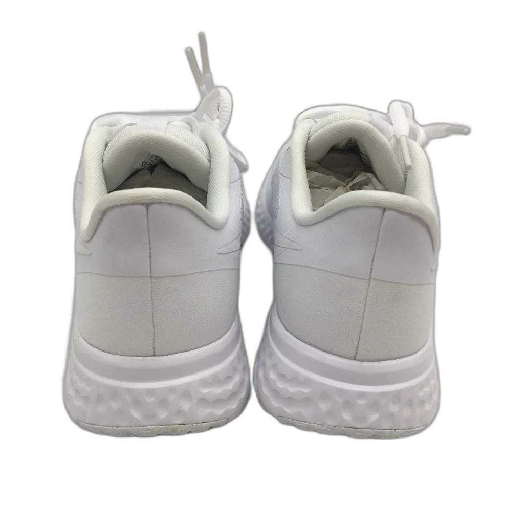NIKE Revolution 5 Solid White Running Sneakers Ladies Size US 7.5 EU 38.5 NEW - Image 3