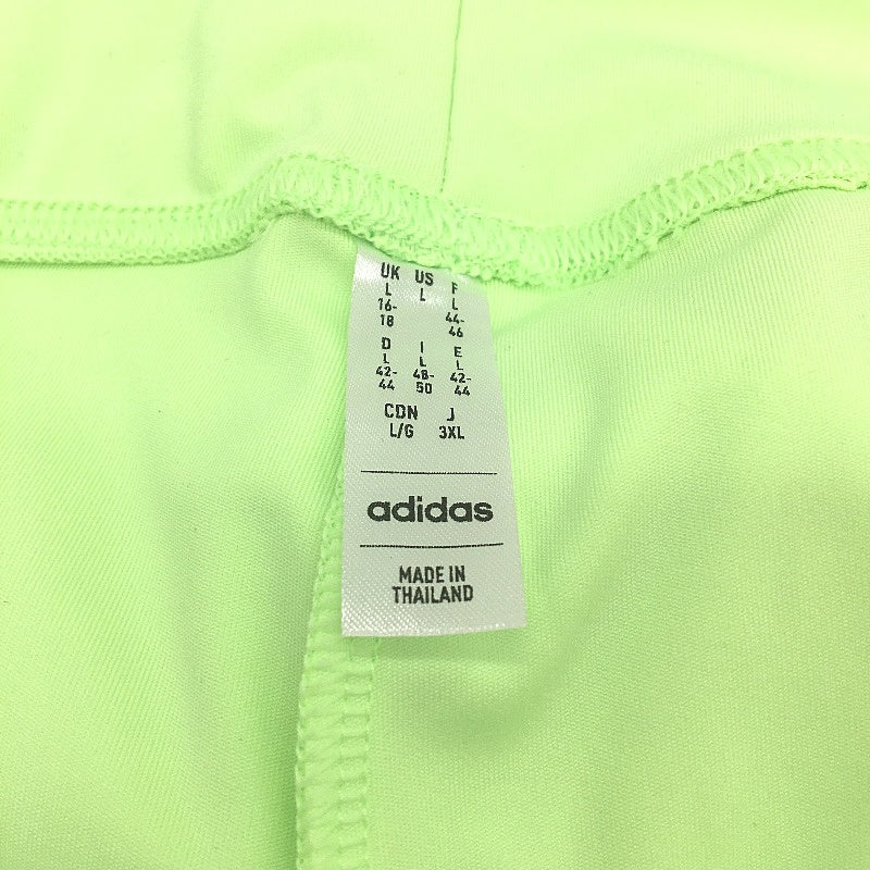 Adidas Neon Green Simple Style  Activewear Exercise Shorts Ladies Size Large - Image 3