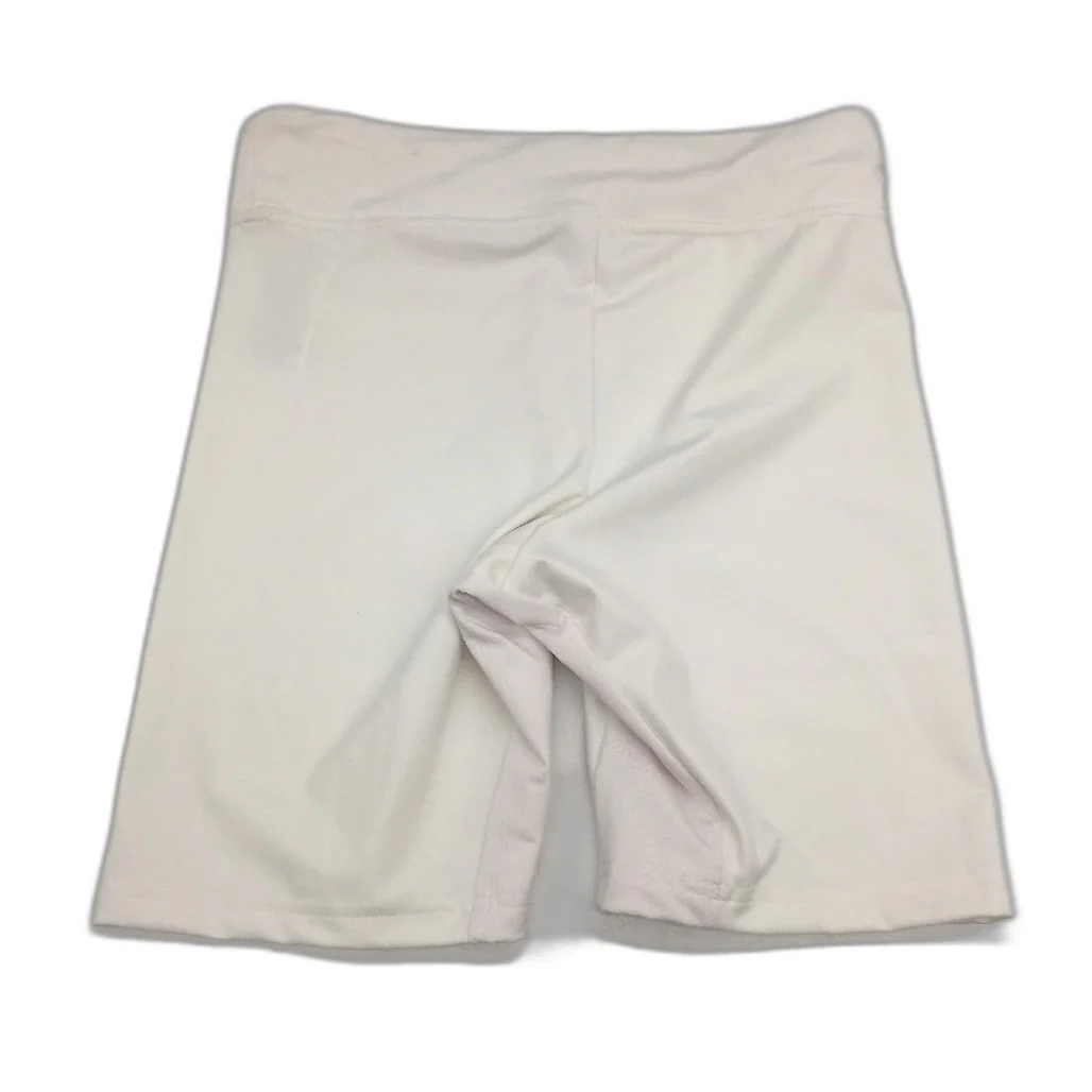 Adidas White Long Style  Activewear Vented Seam Exercise Shorts Ladies Small - Image 2