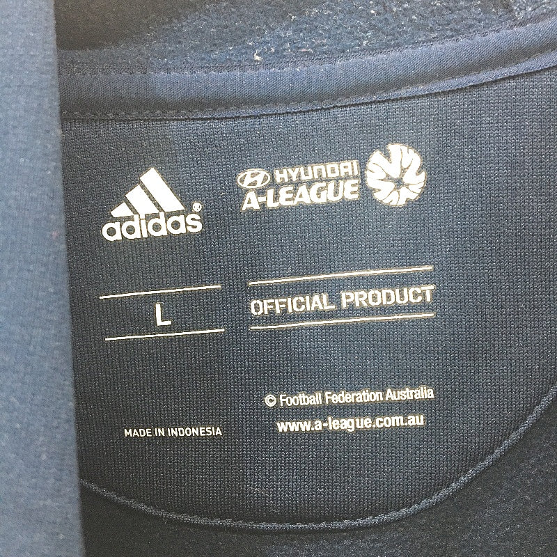 Adidas Melbourne Victory Navy Blue Lightweight Zip Up Jumper Mens Size Large - Image 3