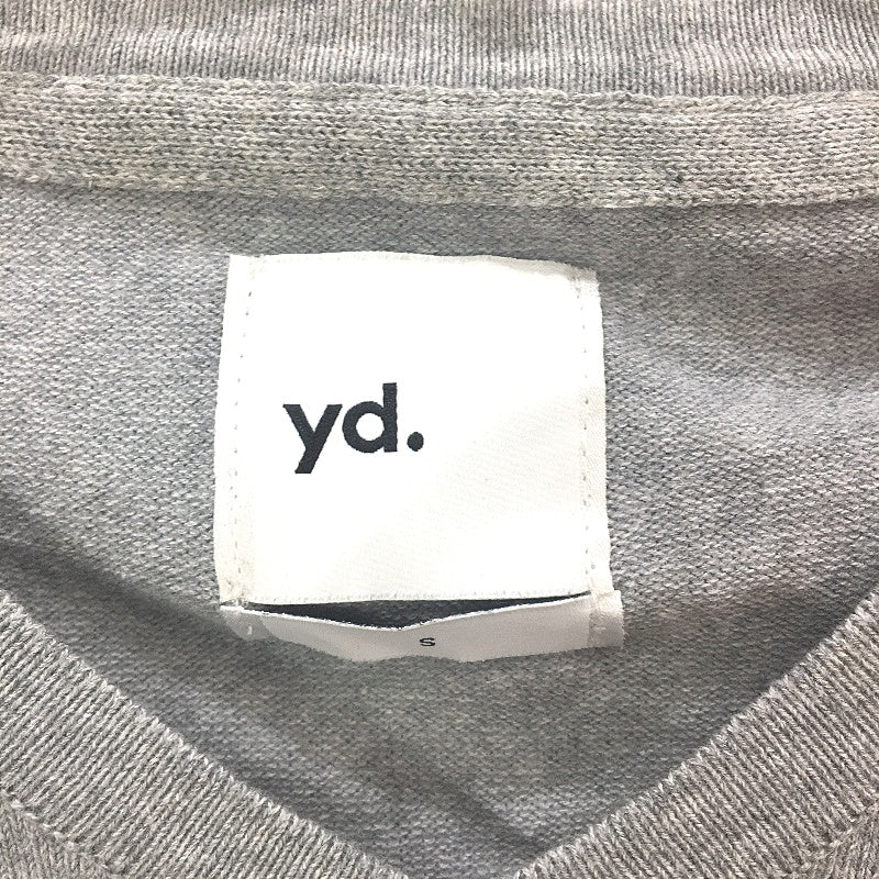 Yd. Cotton Blend Grey Knit Long Sleeve Shay V Neck Mens Size Small NEW - Image 4