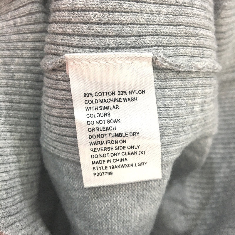 Yd. Cotton Blend Grey Knit Long Sleeve Shay V Neck Mens Size Small NEW - Image 5