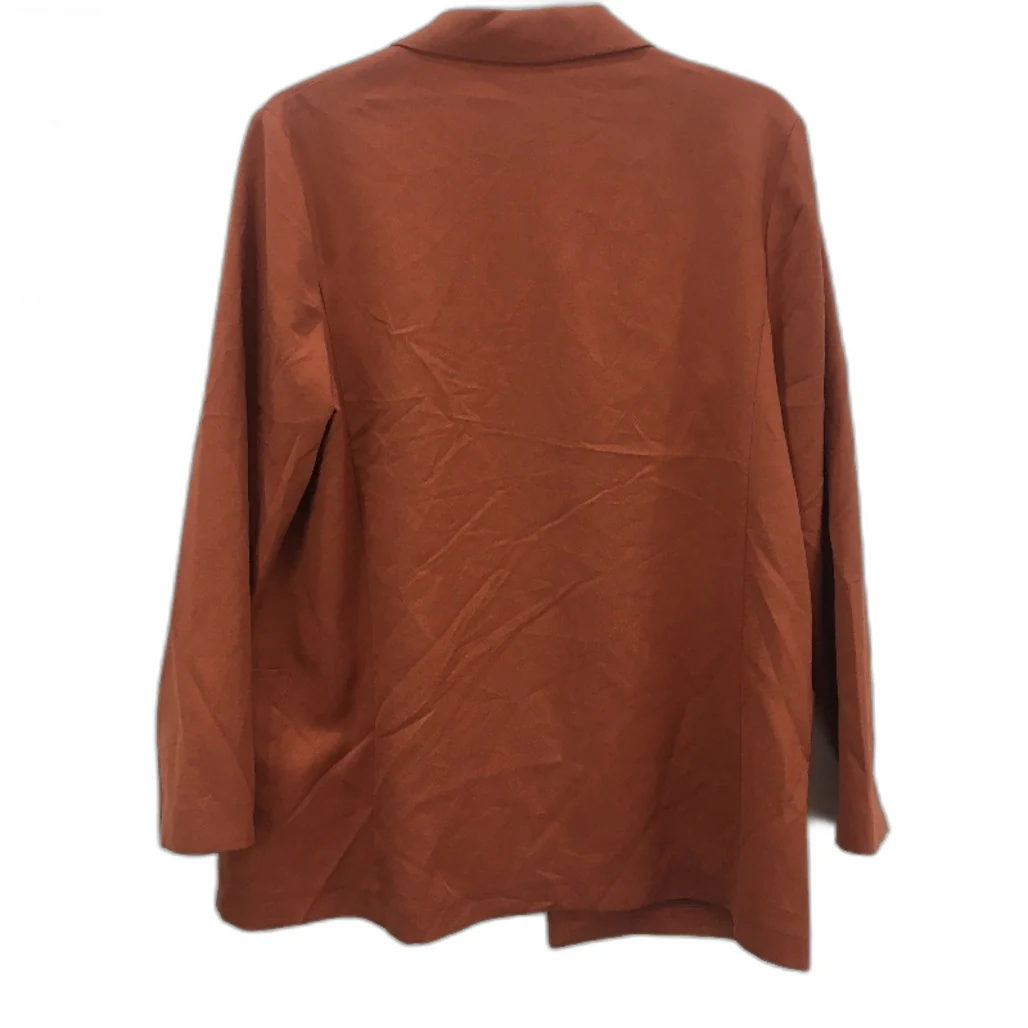 H&M Rusty Brown Lightweight Open Blazer Jacket Ladies Size EU 40 US10 - Image 2