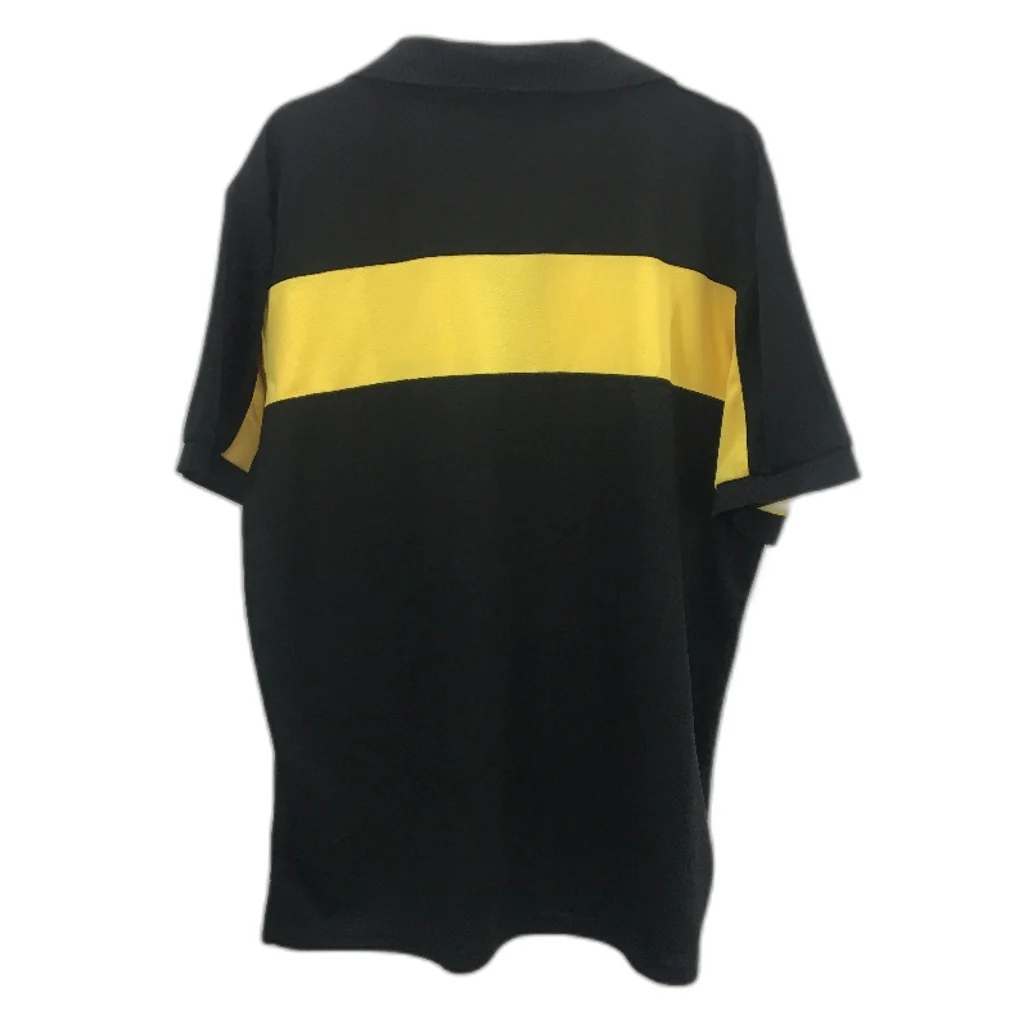 AFL Richmond Tigers Football Club Black & Yellow Polo T-Shirt Mens Size Large - Image 2