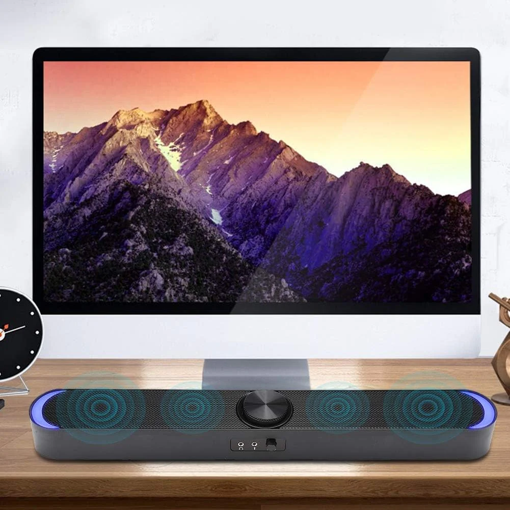 Mini Black Computer Speaker Subwoofer with Deep Bass and 3.5mm Jack NEW - Image 4