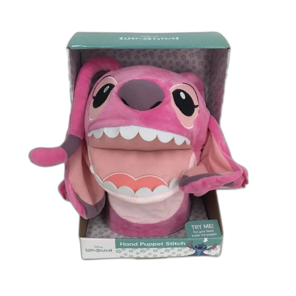 Disney Lilo & Stitch Pink Angel Hand Puppet & 2 x Mini Stitch Soft Toys NEW - Image 3