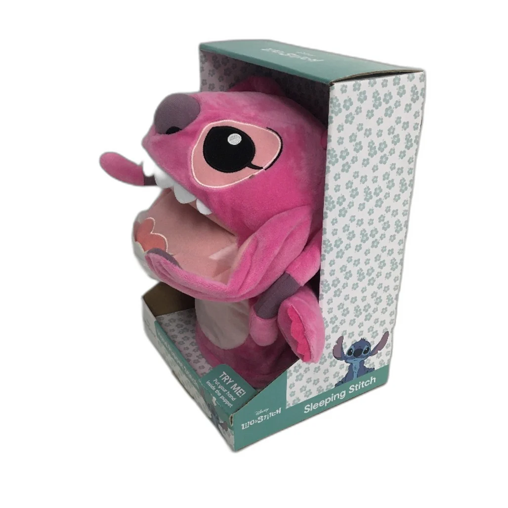 Disney Lilo & Stitch Pink Angel Hand Puppet & 2 x Mini Stitch Soft Toys NEW - Image 4