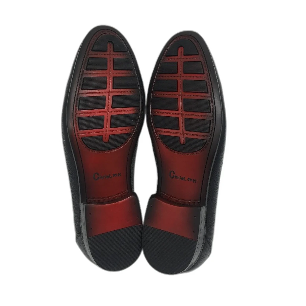 ChrisLOOK Black Leather Penny Loafers Slip On Dress Shoes Mens Size US 10.5 NEW - Image 5