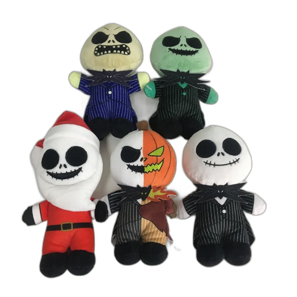 Nightmare Before Christmas Jack Skellington 7 Piece Stuffed Toy Pack NEW - Image 2
