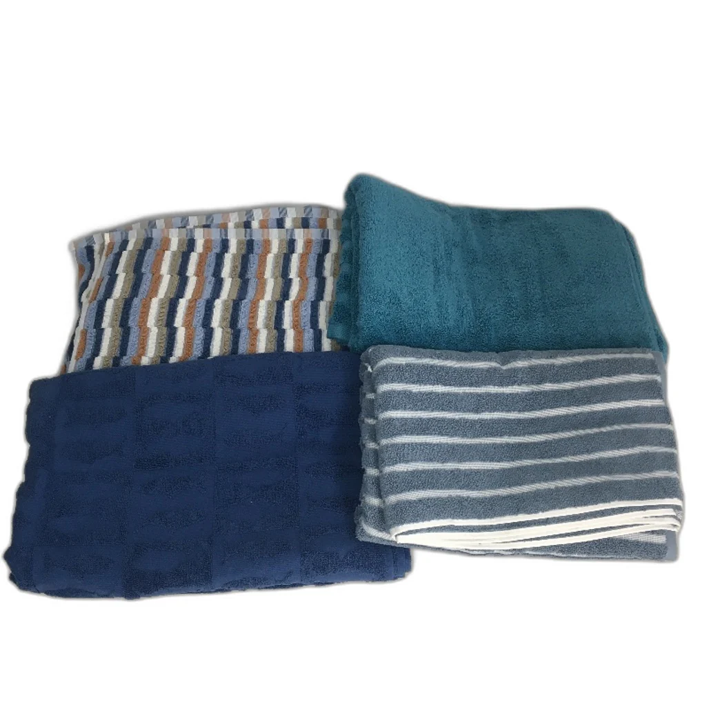 BULK LOT 100% Cotton BLUE Themed 9 Piece Beach & Bath & Hand Towel Pack NEW - Image 2