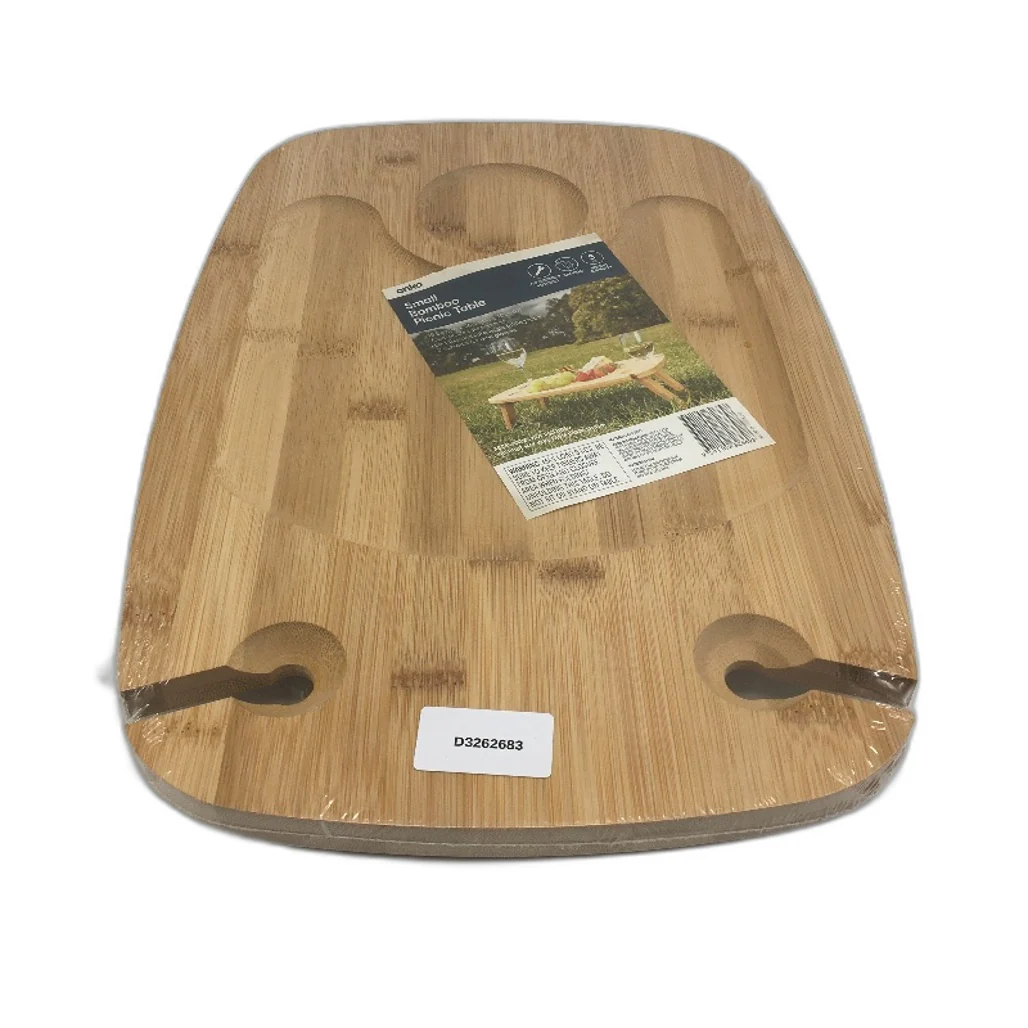 Portable & Lightweight Food Grade Small Bamboo Folding Picnic Table NEW