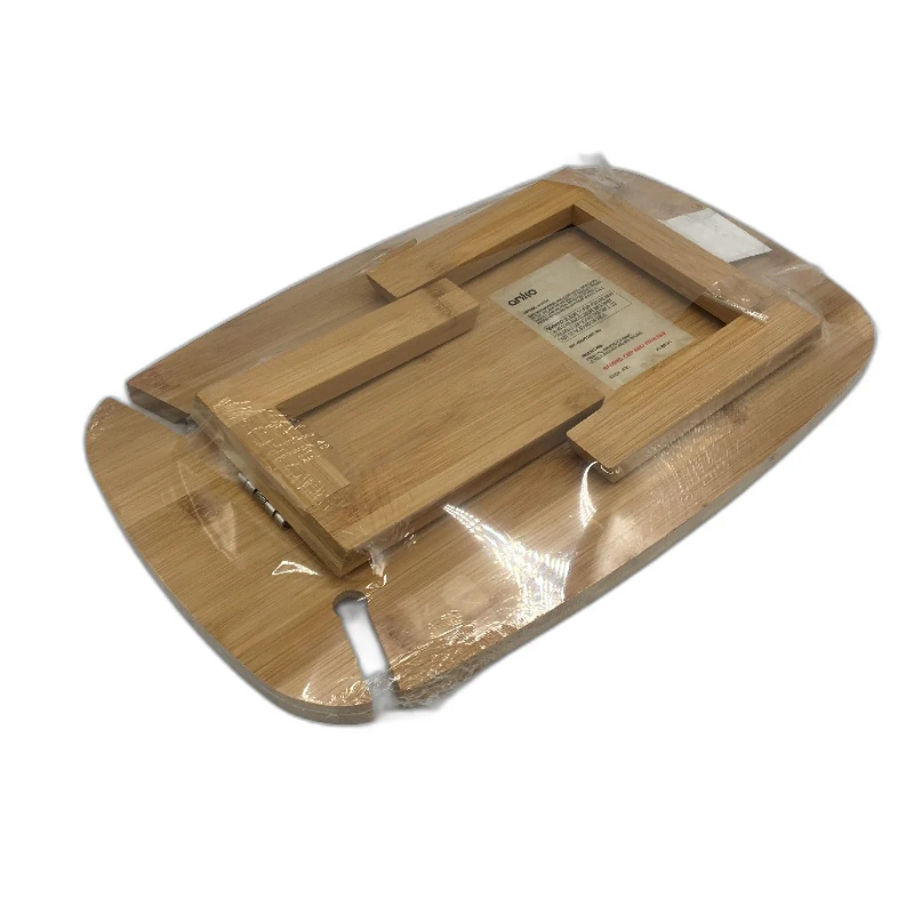 Portable & Lightweight Food Grade Small Bamboo Folding Picnic Table NEW - Image 4