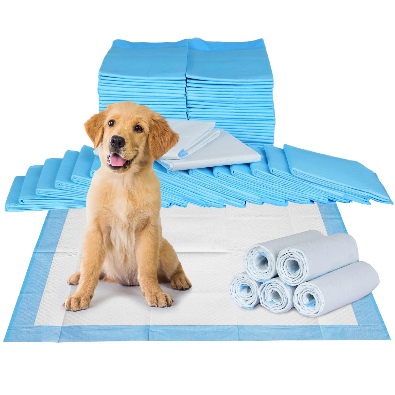 ADVWIN Disposable Dog Pee Pads Leak-Proof Absorbent Training Blue Size 60cm NEW