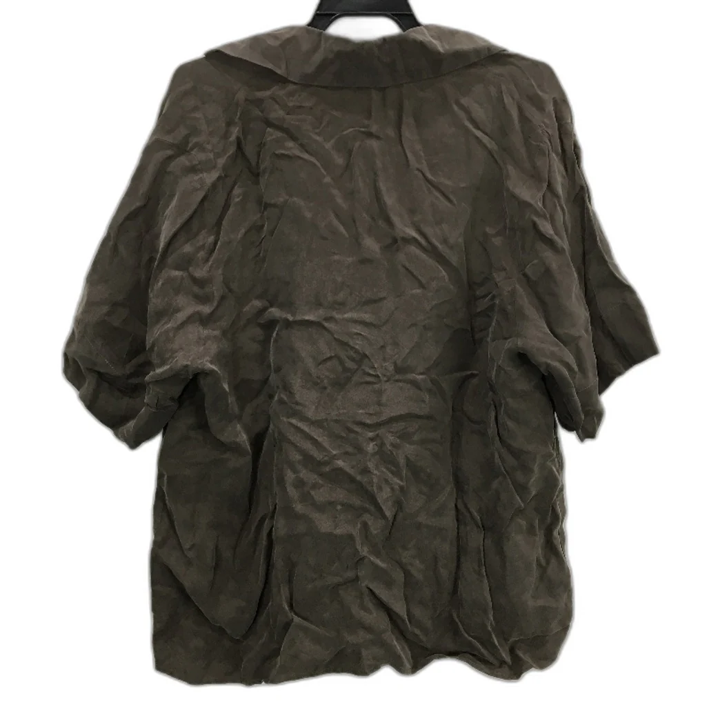 alice in the eve soft satin like tie up shirt Women Size M - Image 2