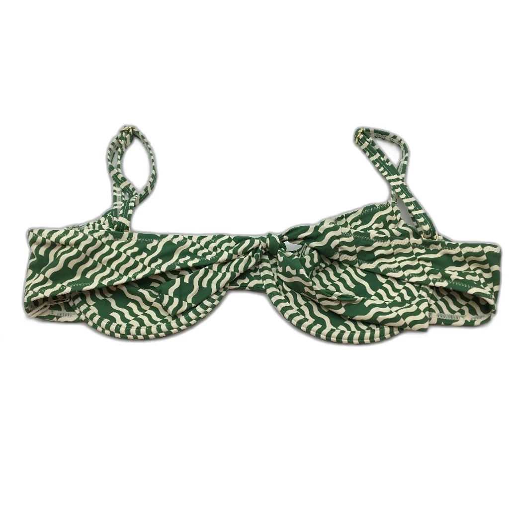 Subtitled 'Hali Underwire' Green Tie Up Bikini Top Swimwear Women Size M NEW - Image 2