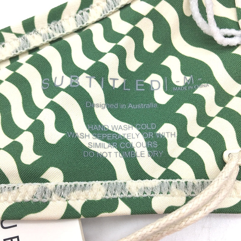 Subtitled 'Hali Underwire' Green Tie Up Bikini Top Swimwear Women Size M NEW - Image 3