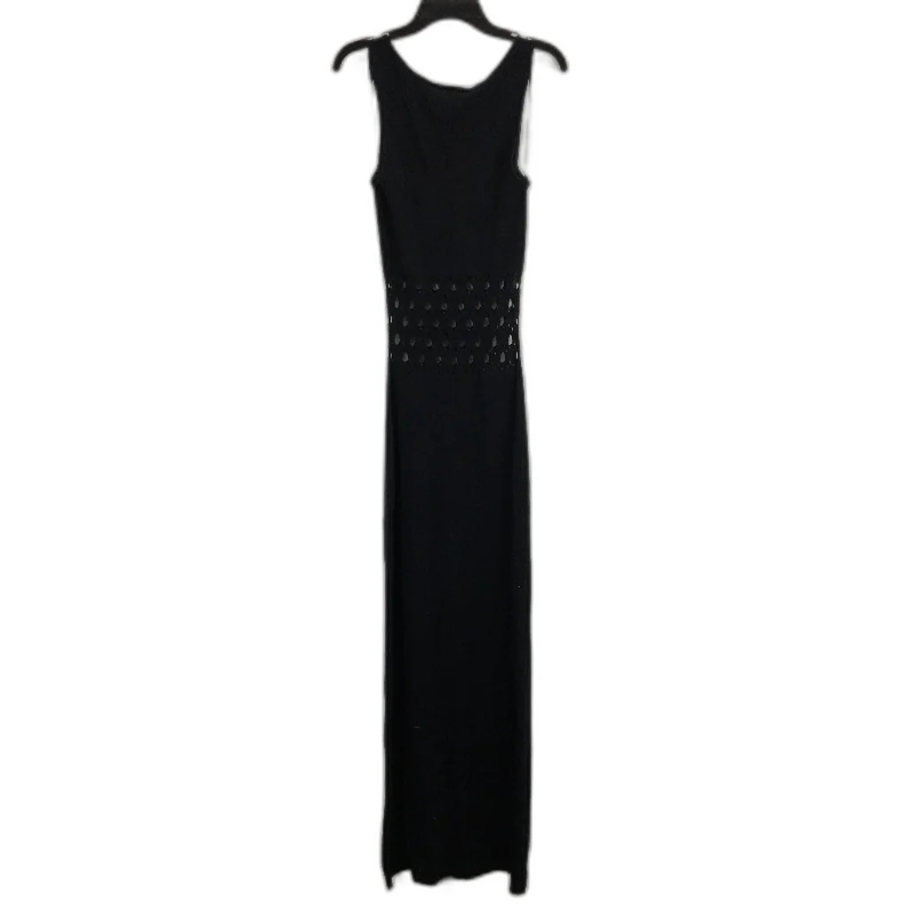 Subtitled Wool Blend Knitted Sleeveless Black Dress Women Size S - Image 2