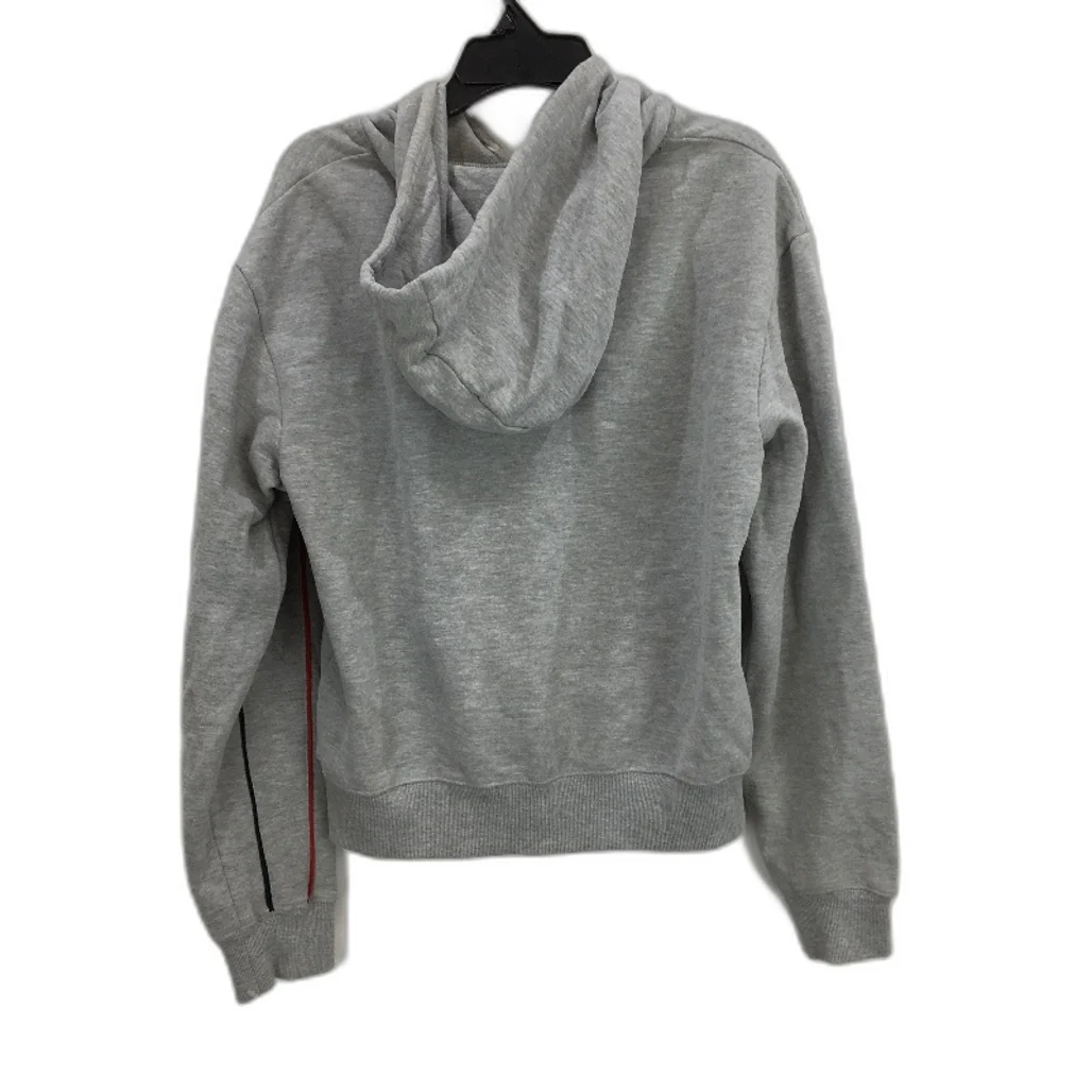 FILA Womens Cotton Grey Hoodie With Front Logo & Pockets Size 12 - Image 2