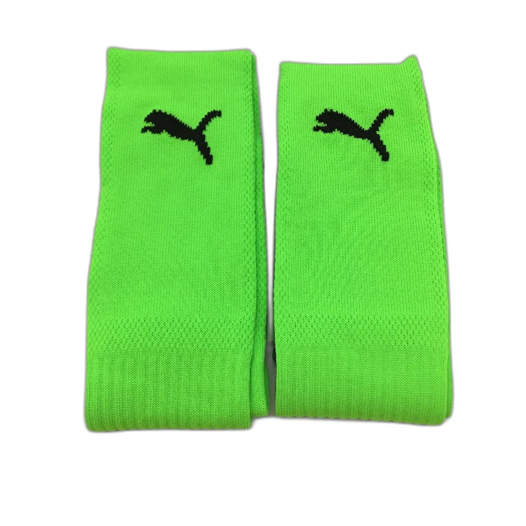 Puma 2 Pack Fluro Green & Grey Striker Football High Socks Youth Size US 13-3 NEW - Image 3