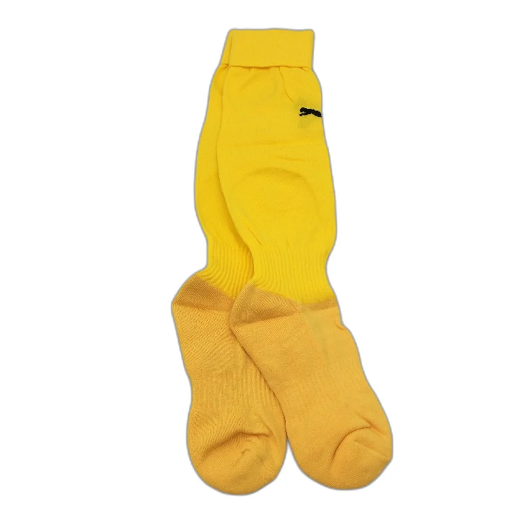 Puma 2 Piece Green & Yellow Football Soccer High Socks NEW - Image 3