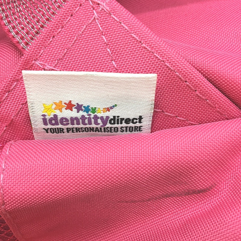 Identity Direct Pink Backpack Silver Detailing 1 Front Pocket & Side Compartment NEW - Image 3