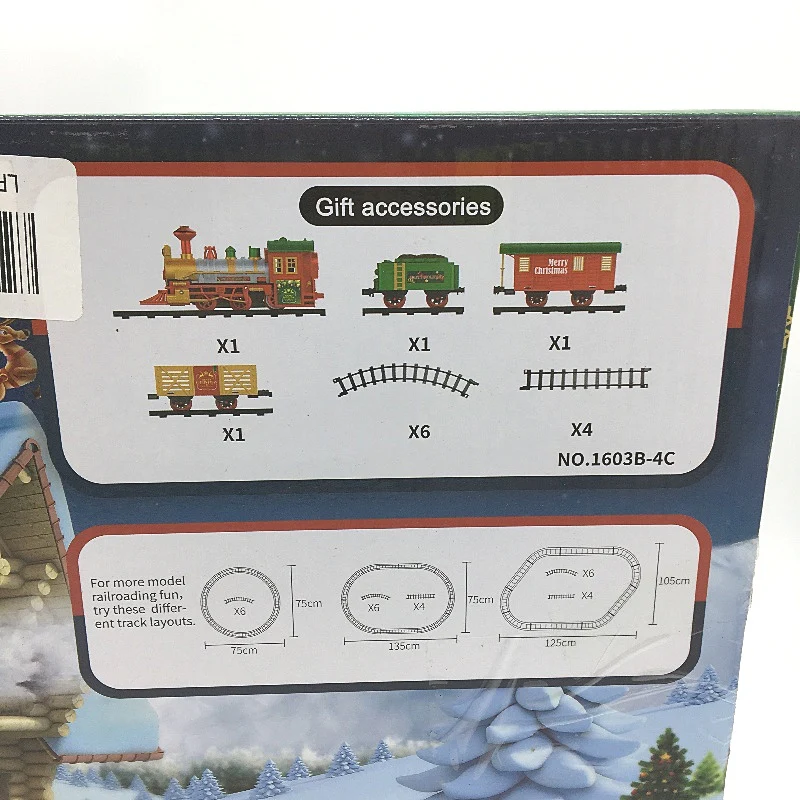 FenFa Multicoloured Merry Christmas Deluxe Train Set DIY Track Layout NEW - Image 5