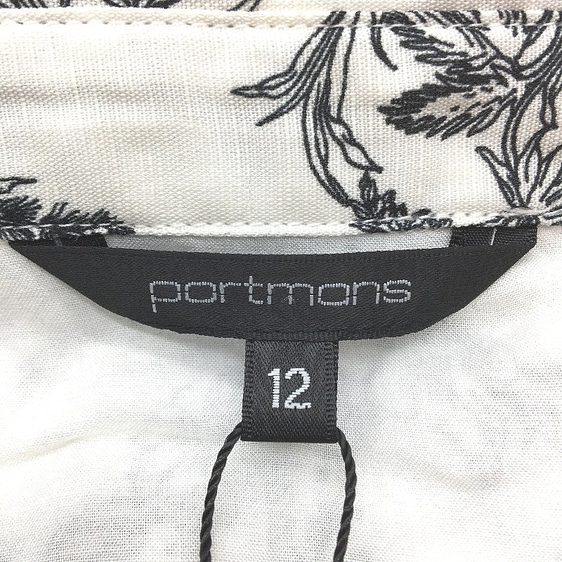 Portmans Kat Short White Black Fauna Floral Shirt Dress Ladies Size AU 12 NEW - Image 3