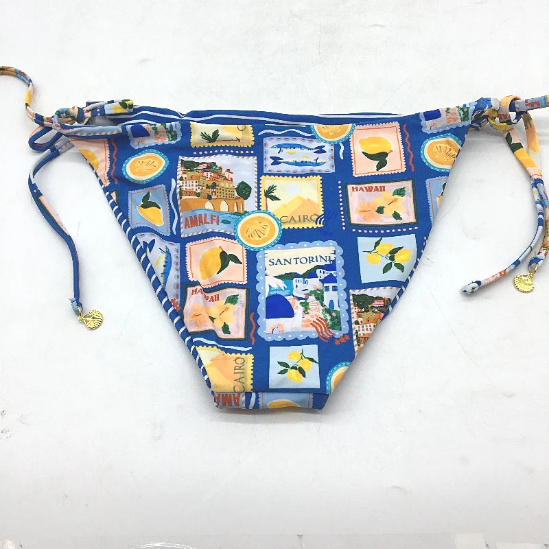 Dotti Azure Blue Santorini Postcard Swim Bikini Bottom Ladies Size Medium NEW - Image 2