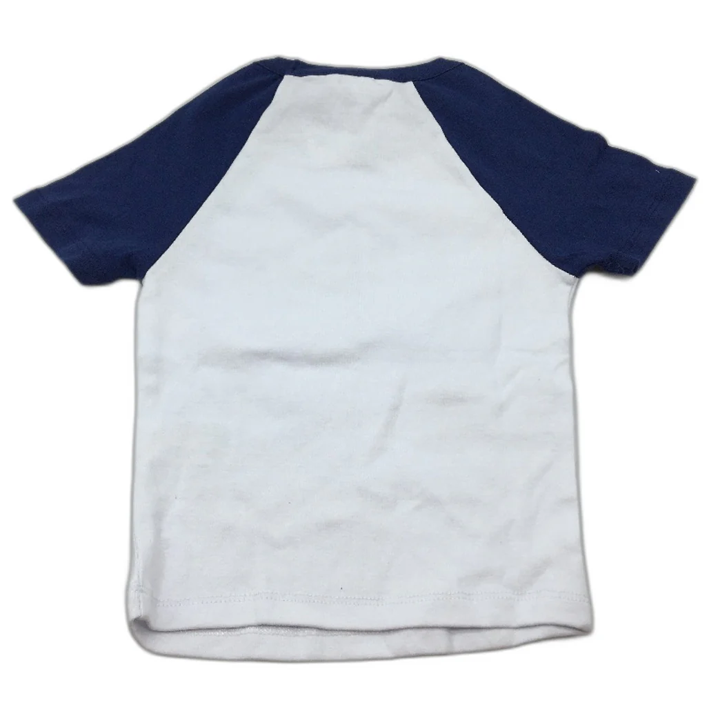 Jay Jays League Baby Raglan White & Navy Blue Tee Shirt Ladies Size 3XS NEW - Image 2