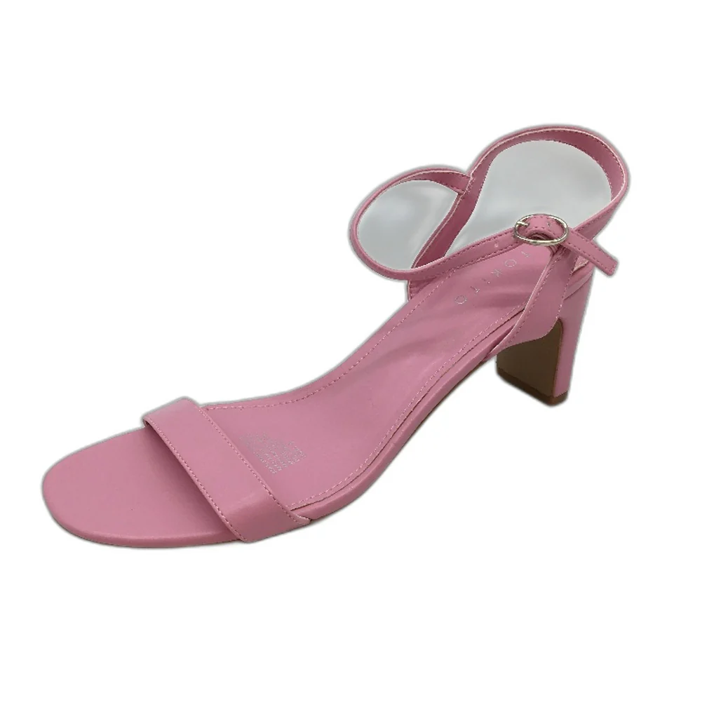 Tokito Florence Pink Buckled Heeled Strappy Sandal Ladies Size 9 SAMPLE NEW