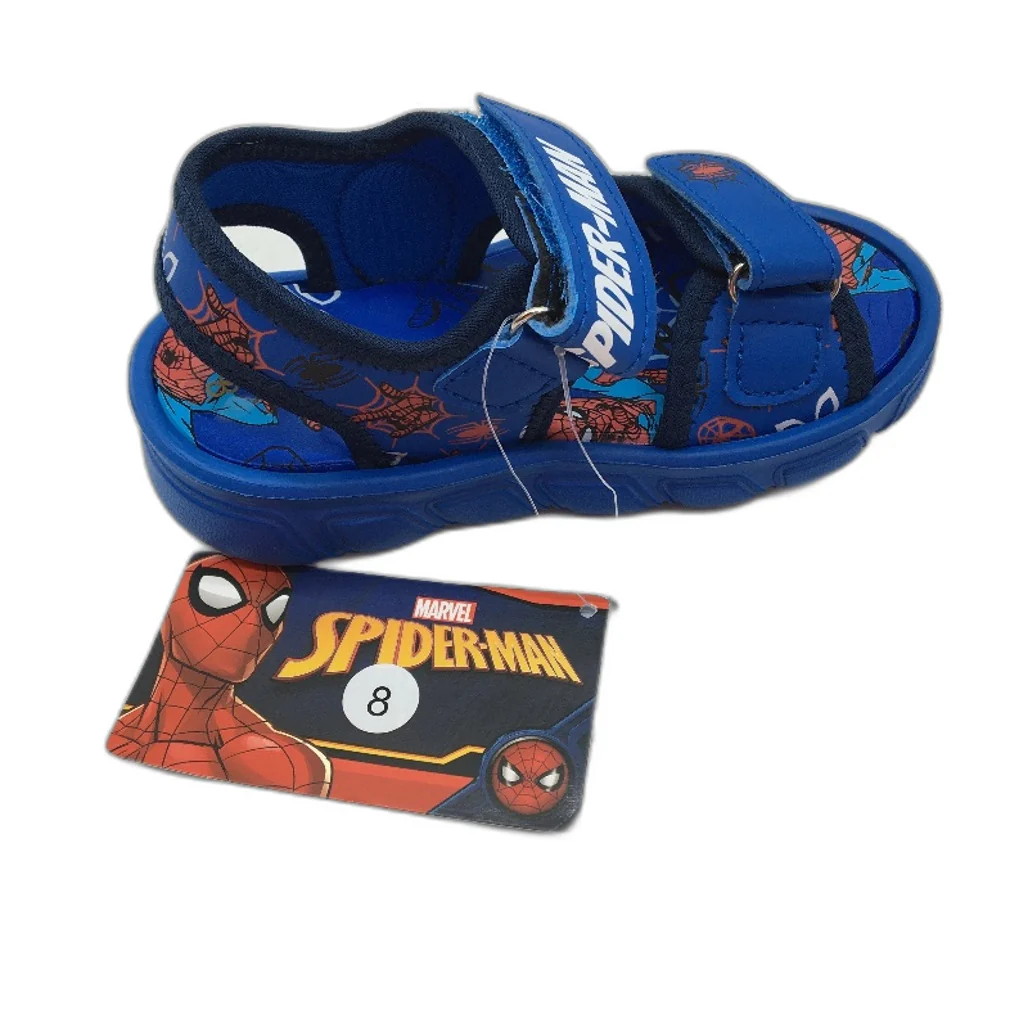 Marvel Spiderman Soft Squishy Toy & Kids Re & Blue Sandals Size 8 NEW - Image 4
