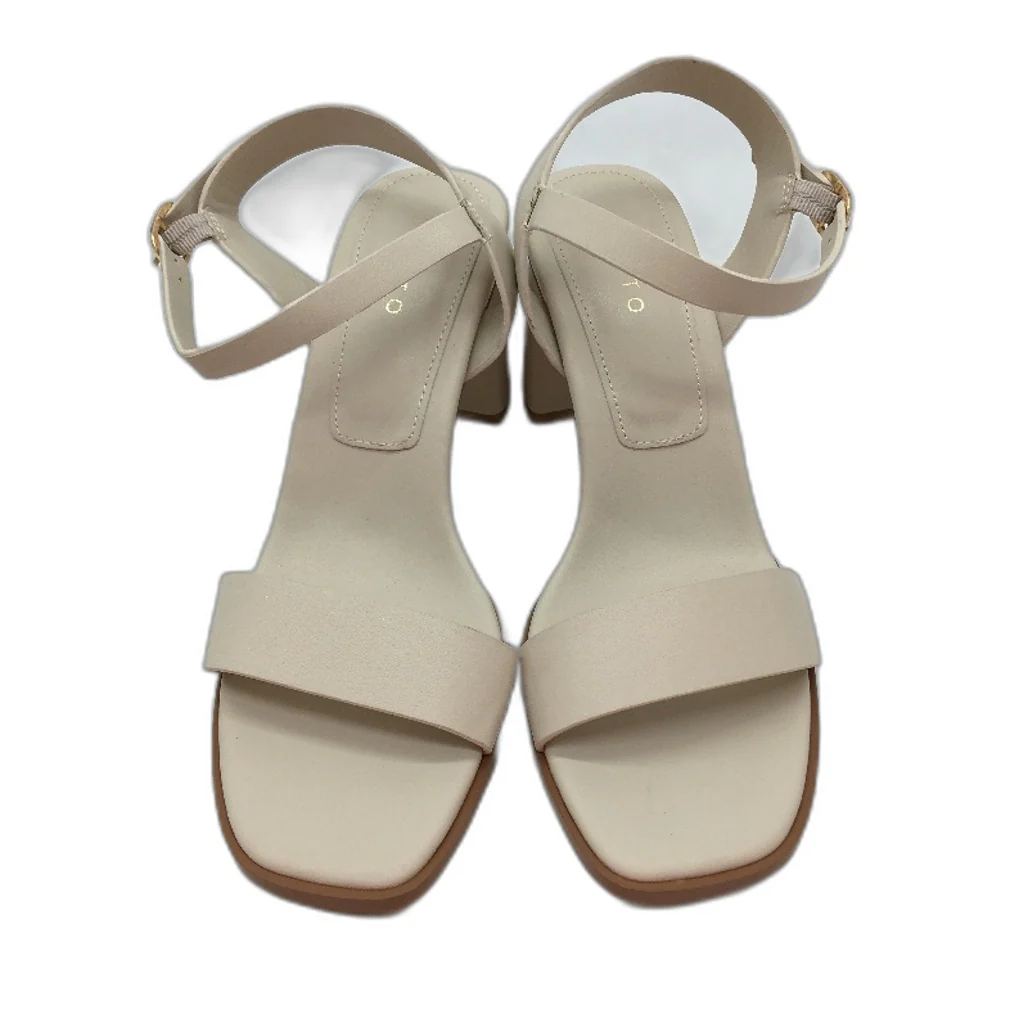 Tokito Gloria Cream Strapped Buckled Heeled Sandal Ladies Size 9 SAMPLE NEW - Image 3