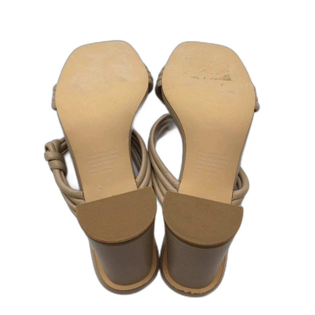 Tokito Winnie Nude Wide Heeled Knotted Slip On Sandal Ladies Size 9 SAMPLE NEW - Image 6