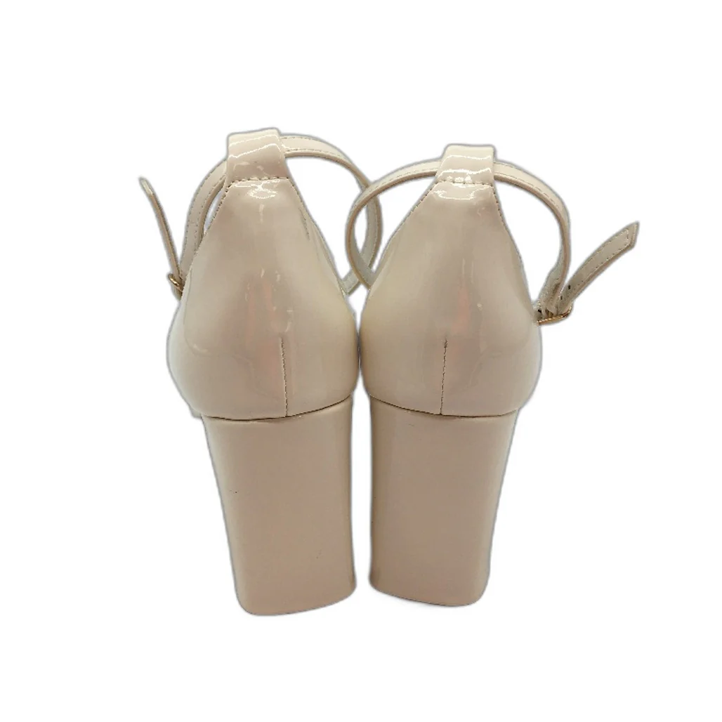 Tokito Amanda Cream Patent Ankle Strap Heeled Sandal Ladies Size 9 SAMPLE NEW - Image 5