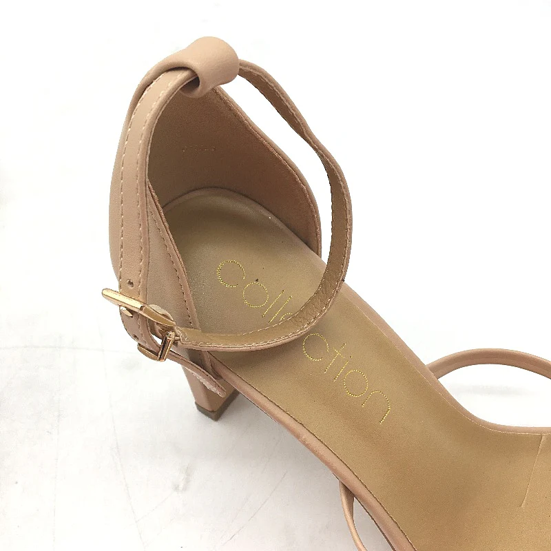 Collection Demi Nude Strappy High Heeled Sandals Ladies Size 9 SAMPLE NEW - Image 4