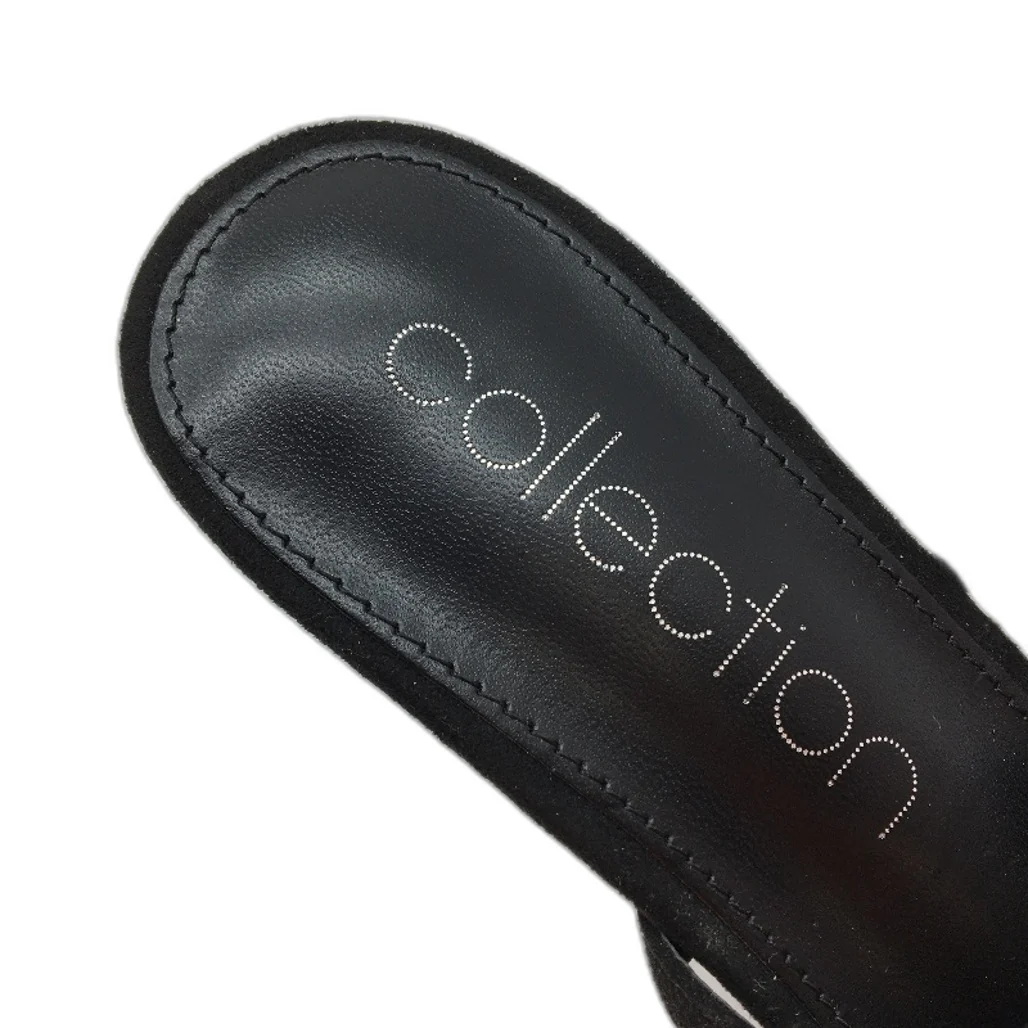Collection Myer Blaze Black slip On Mule High Heels Ladies Size 9 SAMPLE NEW - Image 5