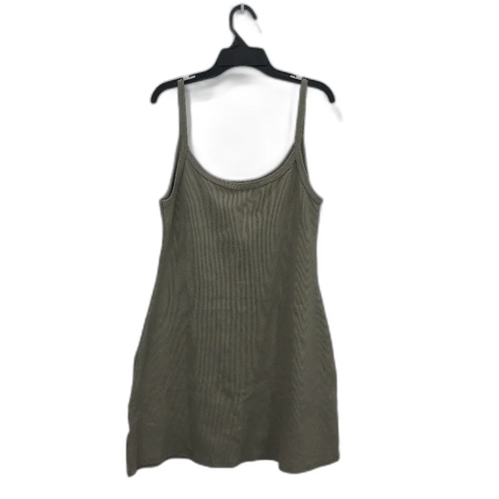 General Pants Co Brown Cotton Blend Easy Ribbed A-Line Dress Women Size XL NEW - Image 2